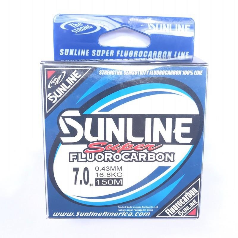 Dây cước câu cá Tàng Hình SUNLINE Fluorocarbon dài 150m ( ĐỦ SIZE ) - Dây cước câu cá Nhật Bản Siêu Bền ( rẻ vô địch )