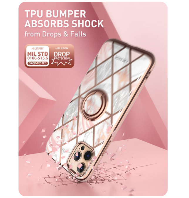 Ốp lưng dành cho iPhone 13 Pro Max i-Blason Snap Ring Marble – Hàng chính hãng