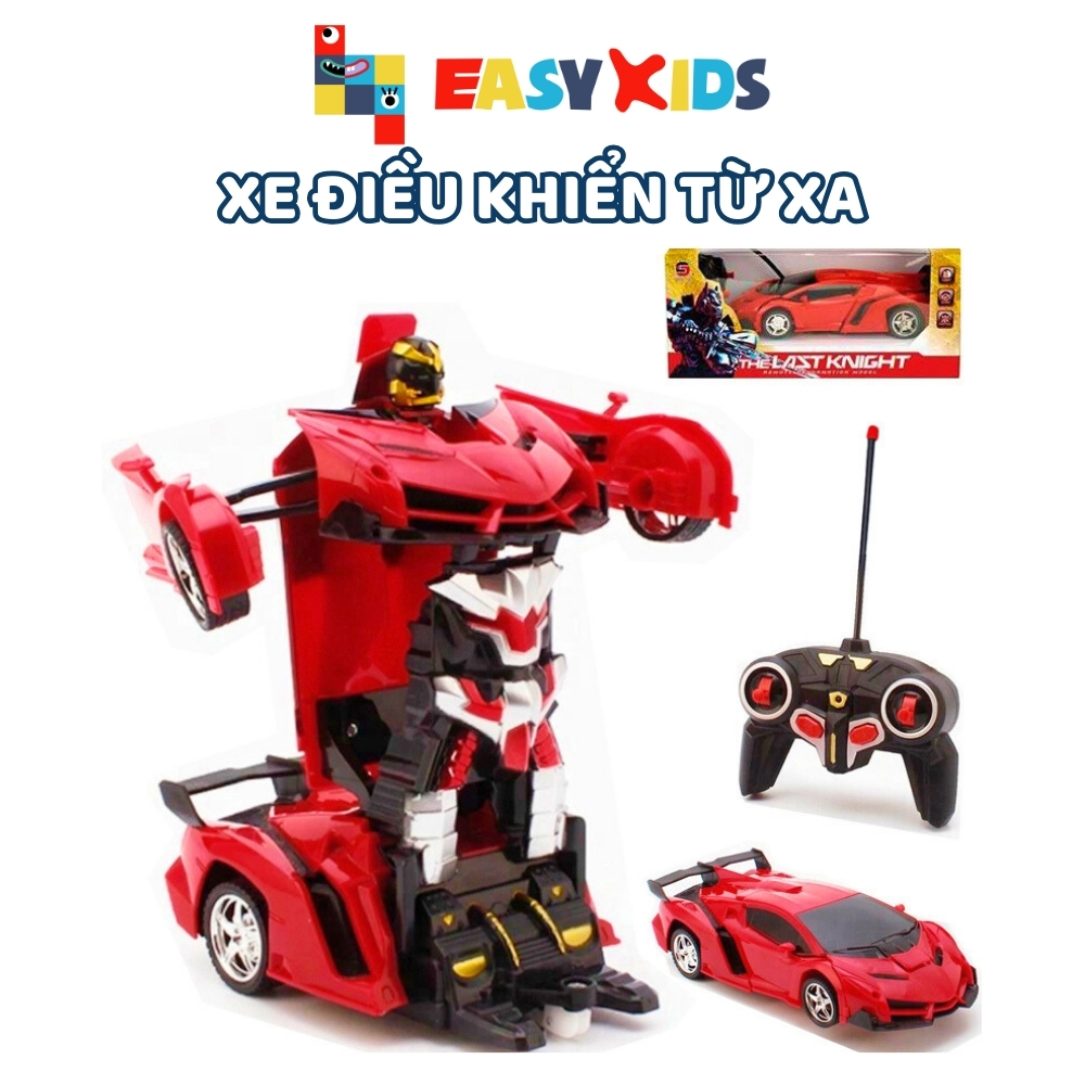 Đồ Chơi Ô Tô Điều Khiển Từ Xa, Ô Tô Biến Hình Robot Transformer
