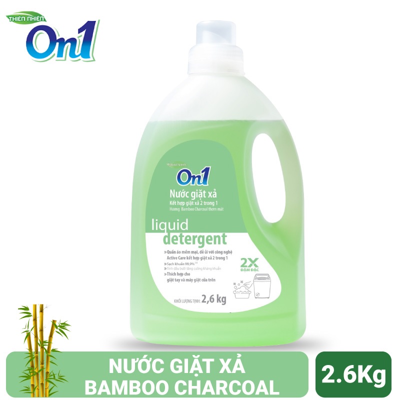 Nước giặt xả On1 chống lem màu hương Bamboo Charcoal 2.6Kg N6901