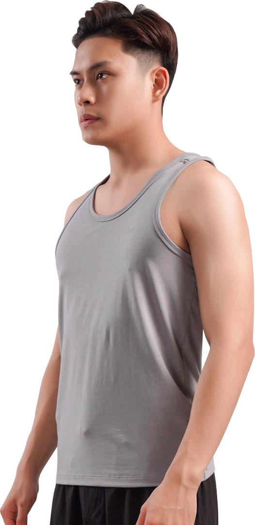 Áo TankTop Nam Cao Cấp Aristino ATT010S8 - Xám Sáng