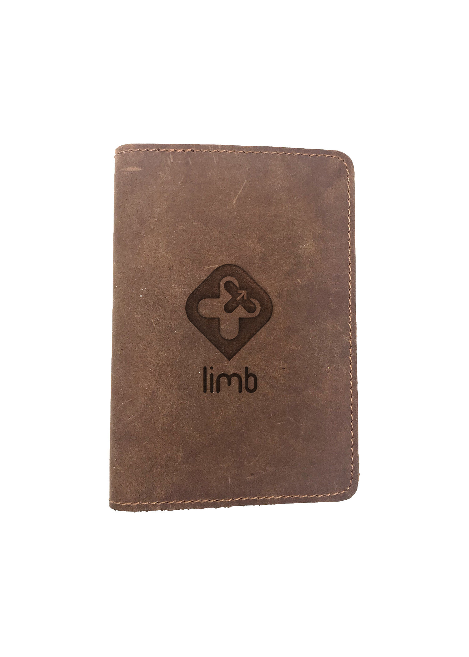 Passport Cover Bao Da Hộ Chiếu Da Sáp Khắc Hình Kí hiệu DEUS EX HUMAN REVOLUTION LIMB