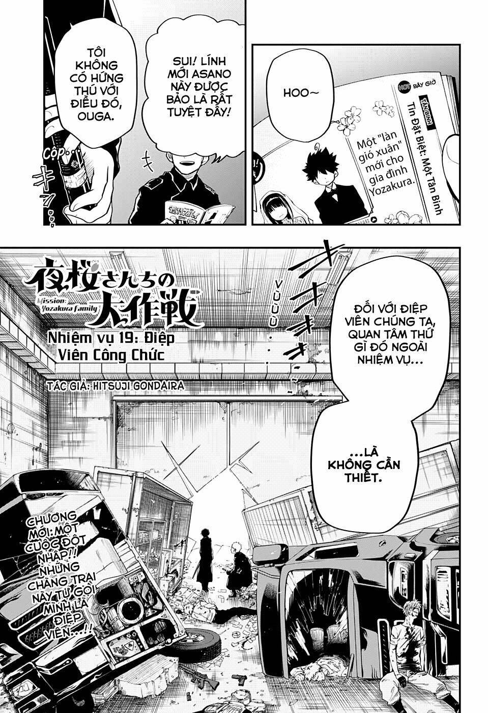 Gia Tộc Điệp Viên Yozakura Chapter 19 - Trang 1