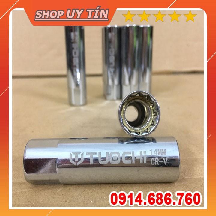 Khẩu mở bugi cỡ 14mm có NAM CHÂM từ tính thuận tiến tháo bugi nằm sâu