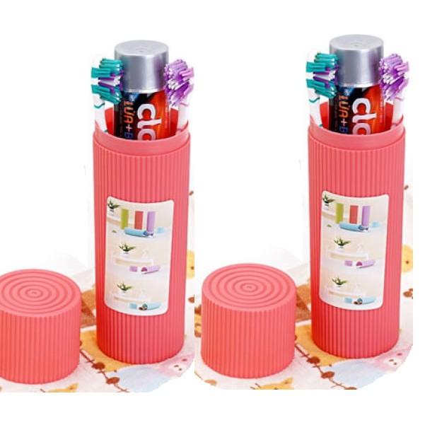 Combo 2 ống đựng bàn chải đa năng