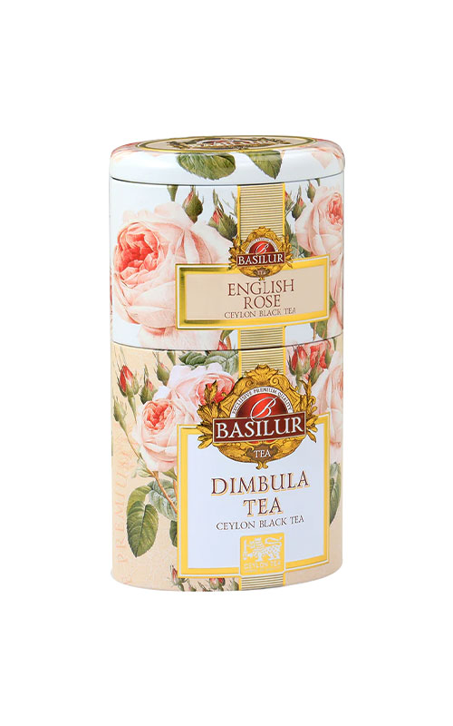 Trà đen Ceylon Basilur ướp hoa hồng vùng Dimbula – 100g