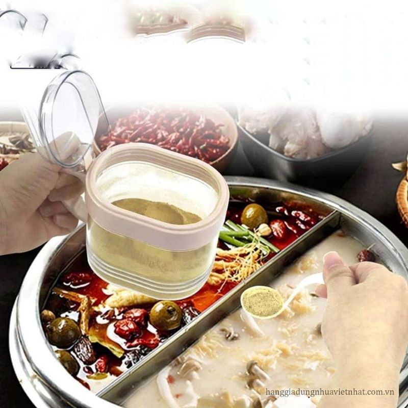 BỘ 3 LỌ ĐỰNG GIA VỊ HOKORI - HT