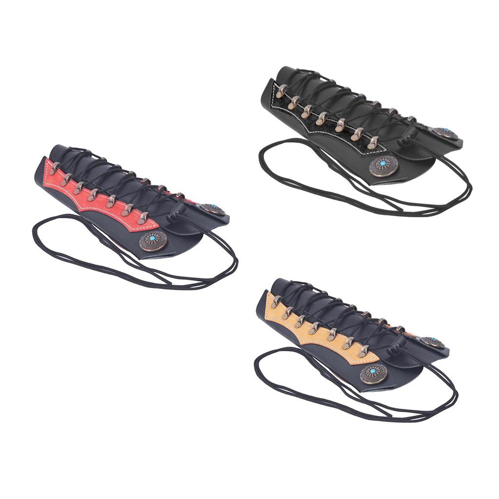 Adjustable Archery Arm Guard Protector Armband Safe Strap Bracer Hunting