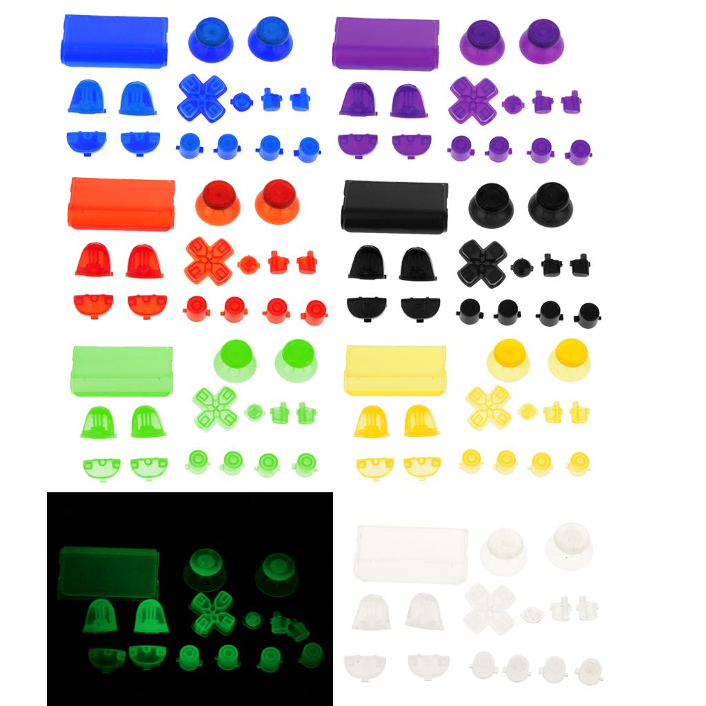 2x Full Buttons Game Mod Luminous Kit For Sony PS4 Playstation Controller