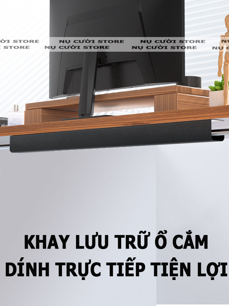 Máng Đi Dây Điện Bàn Làm Việc; Giá Đỡ Ổ Cắm Điện; Khay Đựng Giấu Ổ Cắm Điện Dưới Bàn; Hộp Chứa Cáp