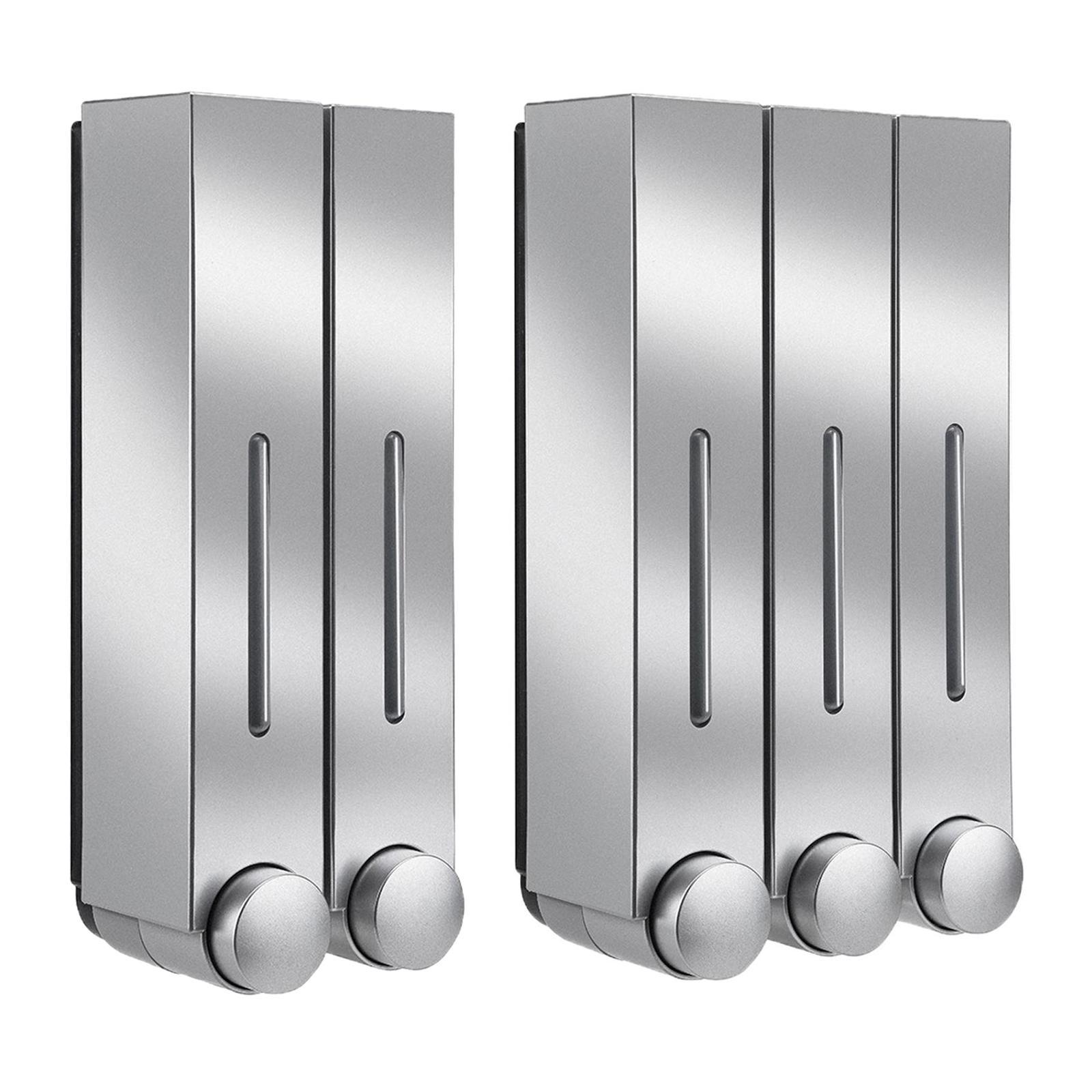 2x Bathroom Soap Dispenser Shower Shampoo Gel Pump Bottle Home Hotel Cafe