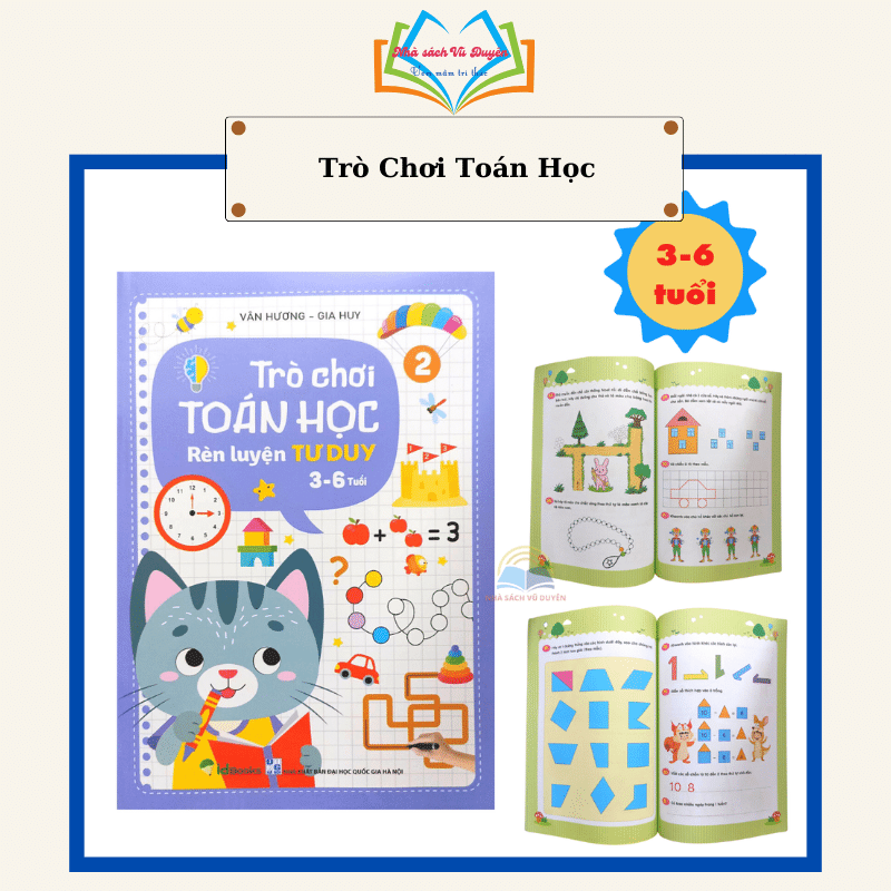 Sách - Trò Chơi Toán Học Rèn Luyện Tư Duy 3 - 6 Tuổi
