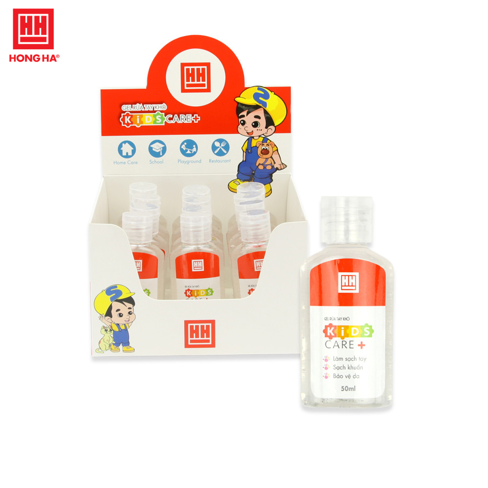 [COMBO 7 SẢN PHẨM] Gel rửa tay khô Hồng Hà Kids care+ 50ml (8201)