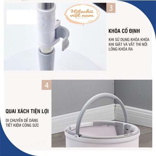 Chổi Lau Nhà K8 Hiện Đại Thông Minh Tự Tách Chất Bẩn, Bộ Cây Lau Nhà Chổi Lau Nhà Tự Vắt 360 Độ Chính Hãng Tặng Bông Lau