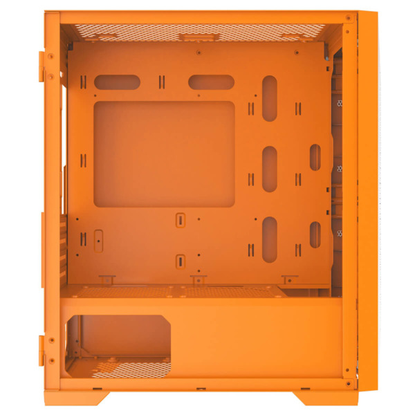 XIGMATEK Gemini II Orange 3FB – Premium Gaming Micro Tower Case (3x Fan)_HÀNG CHÍNH HÃNG