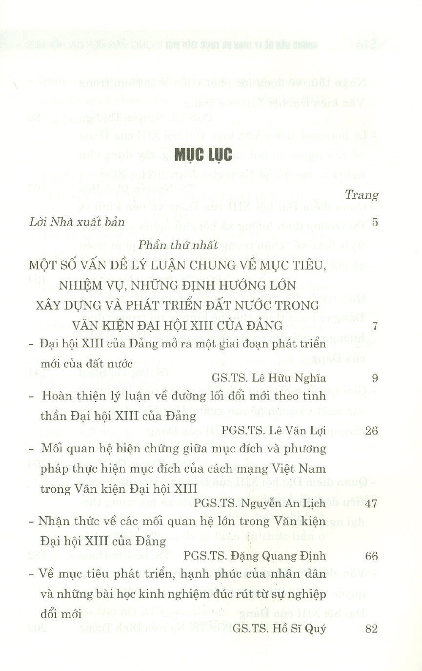 Những Vấn Đề Lí Luận Và Thực Tiễn Mới Trong Văn Kiện Đại Hội Đảng XIII Của Đảng