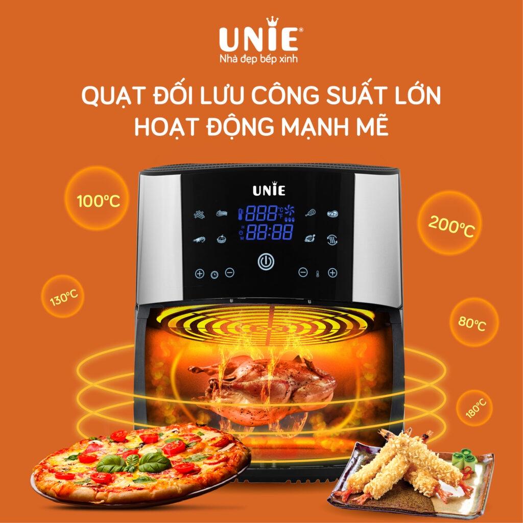 Nồi chiên không dầu UNIE UE-800 công suất 1800W dung tích 8L - Hàng chính hãng