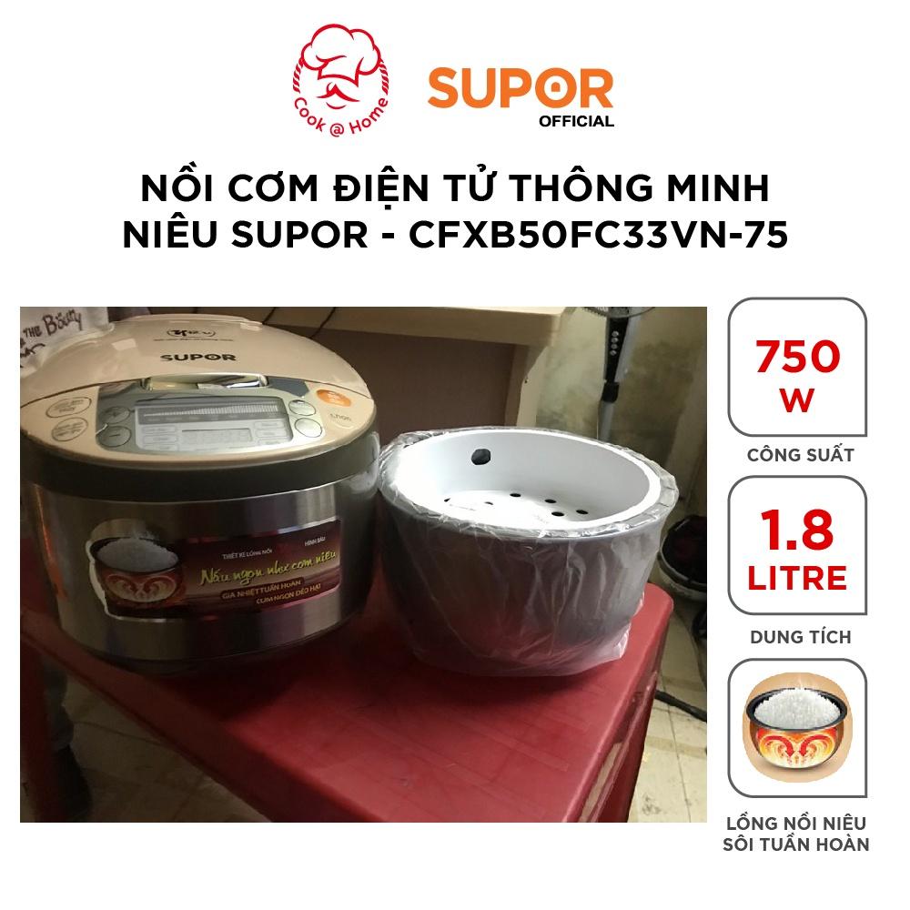 Hình ảnh Nồi cơm điện tử thông minh niêu E-Spherical Supor CFXB50FC33VN-75 - 1.8L, 750W