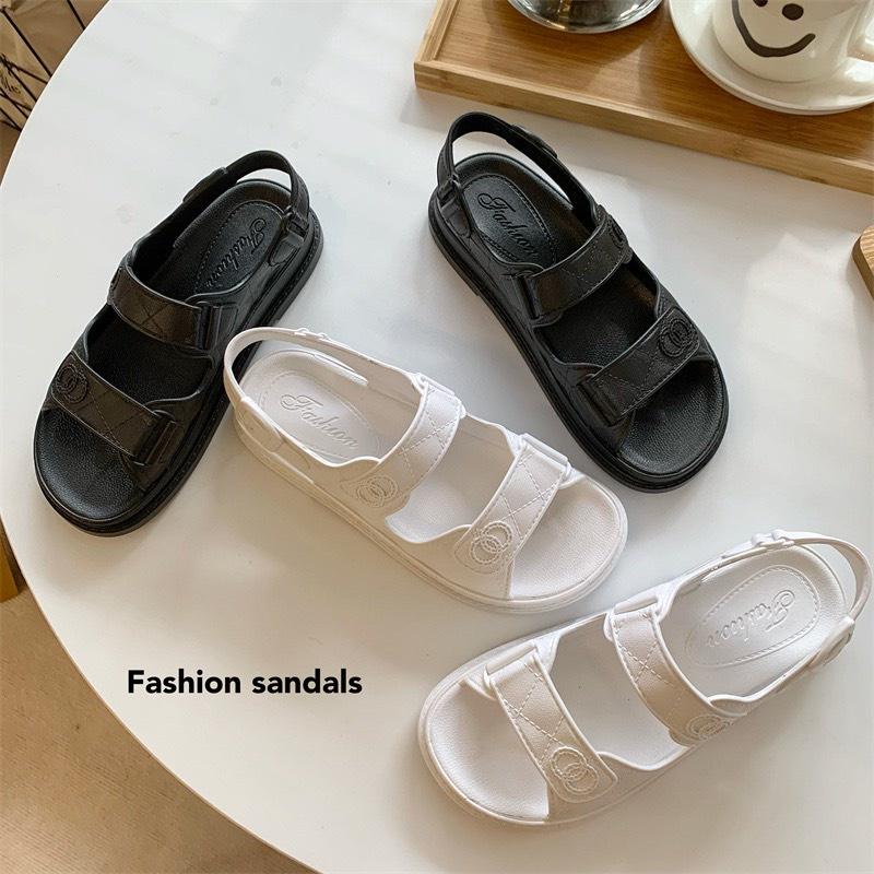 Chuẩn size Dép Sandal Quai Hậu Nhựa 2 Quai Ngang Đi Trời Mưa Thoải Mái G162