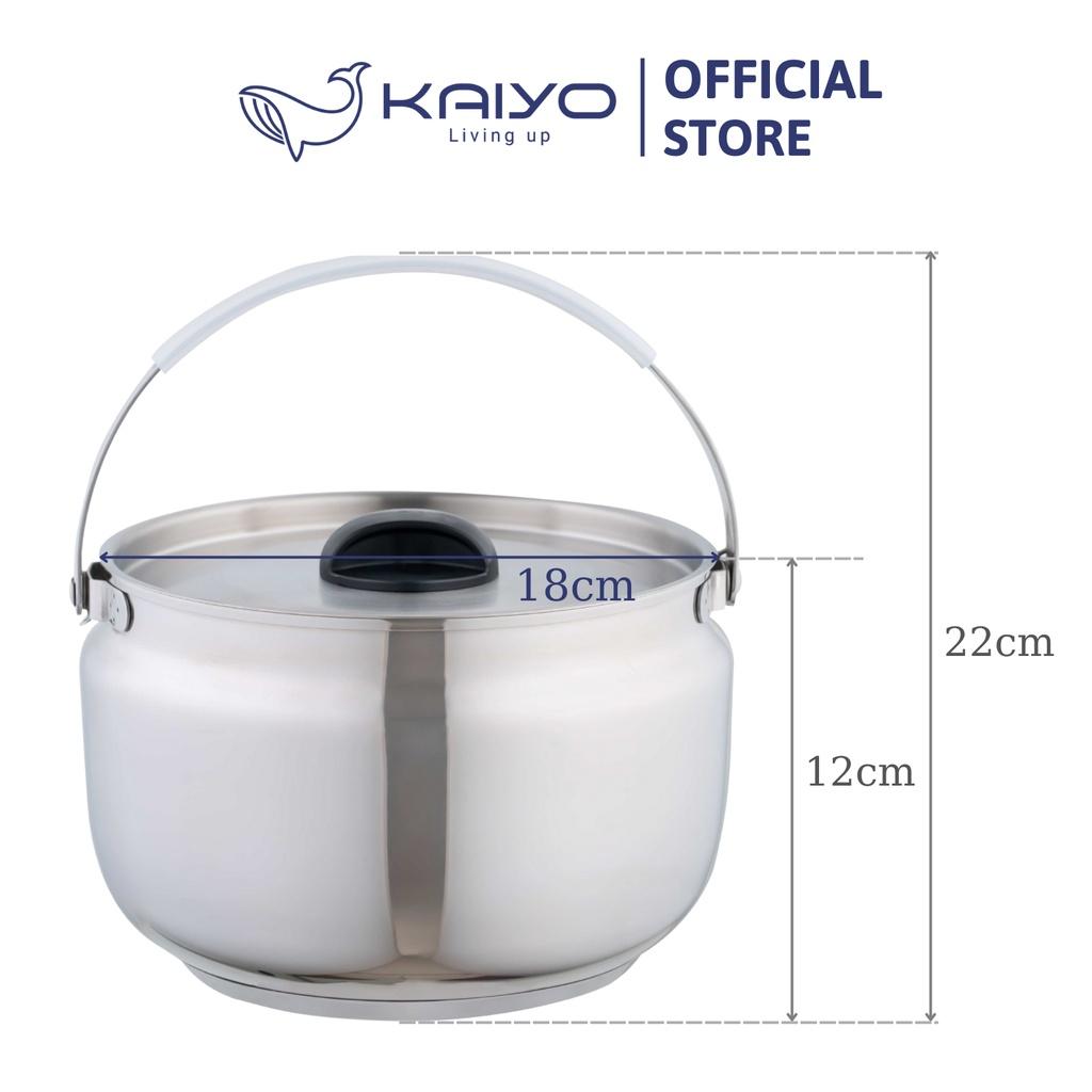 Nồi ủ chân không KAIYO, màu vàng đồng, dung tích 3,0 lít 