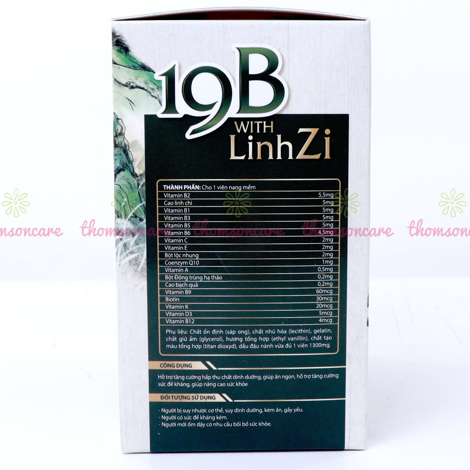 Viên Ăn Ngon 19B With Linhzi tăng cường hấp thu chất dinh dưỡng, cho người kém ăn, chán ăn, ăn không hấp thụ bổ sung các vitamin nhóm B - Thomsoncare