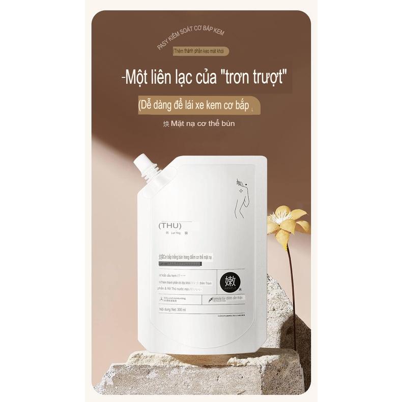 Mặt Nạ Ủ Trắng Body HUNMUI 300ml Dạng Bịch Có Vòi - SẢN PHẨM TREND