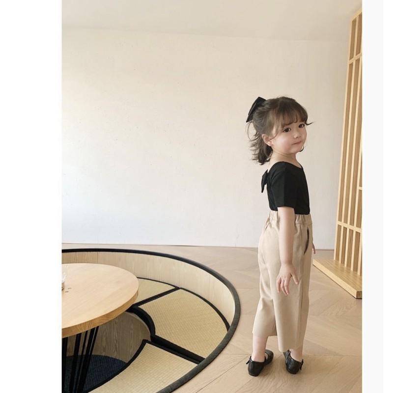 ÁO THUN NƠ CỰC DỄ THƯƠNG QATE680 CHO BÉ GÁI