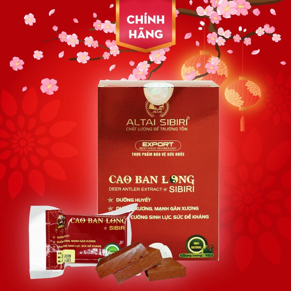 Cao Ban Long Sibiri - Hộp 50g - Hỗ trợ tốt cho xương khớp, bồi bổ sức khỏe, tăng cường sinh lực