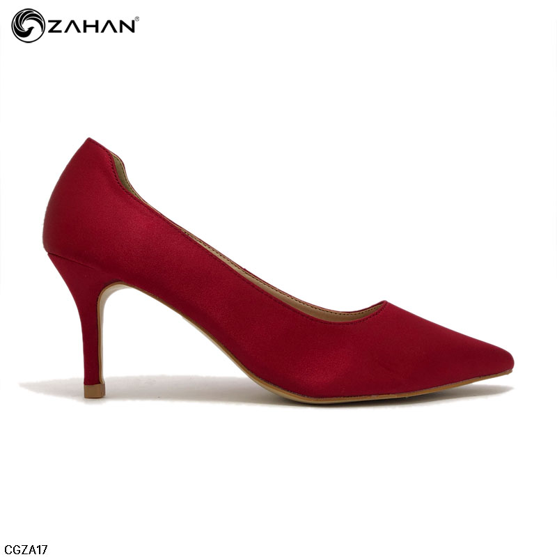 Giày cao gót 7cm, vải satin, chính hãng ZAHAN CGZA17