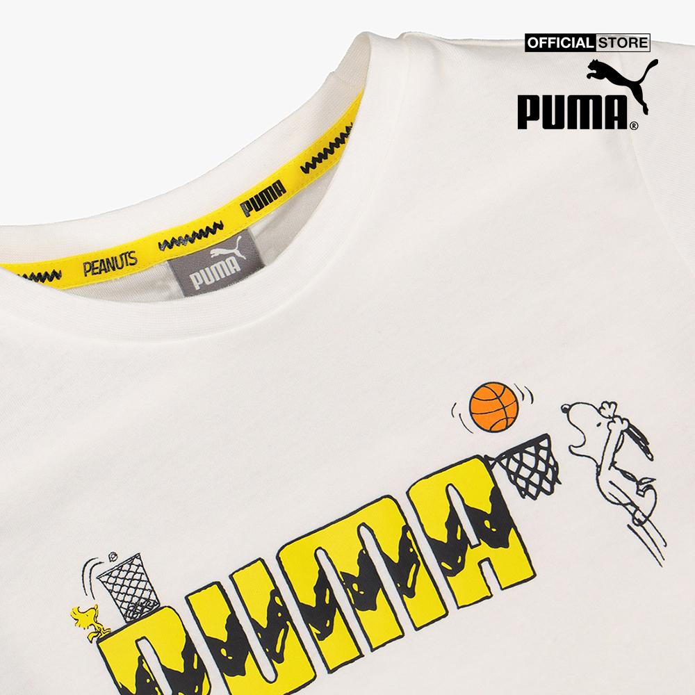 PUMA - Áo thun trẻ em PUMA X PEANUTS Graphic Tee B-599463-02