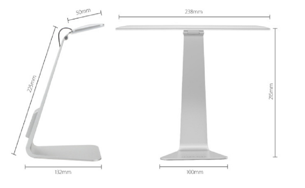 Hình ảnh Đèn led chống cận để bàn kiểu dáng thời trang siêu mỏng  sạc pin - màu giao ngẫu nhiên