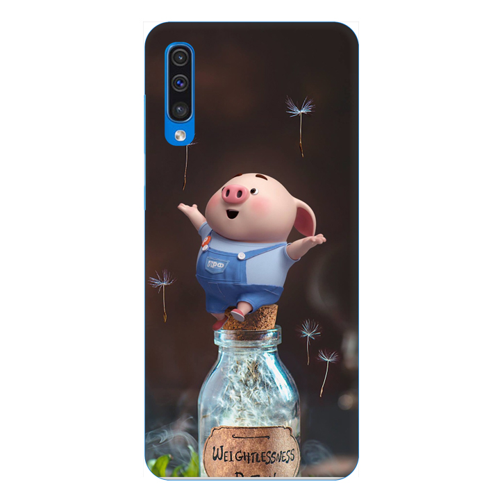 Ốp lưng dành cho điện thoại Samsung Galaxy A50 hình Heo Con Thư Giãn - Hàng chính hãng