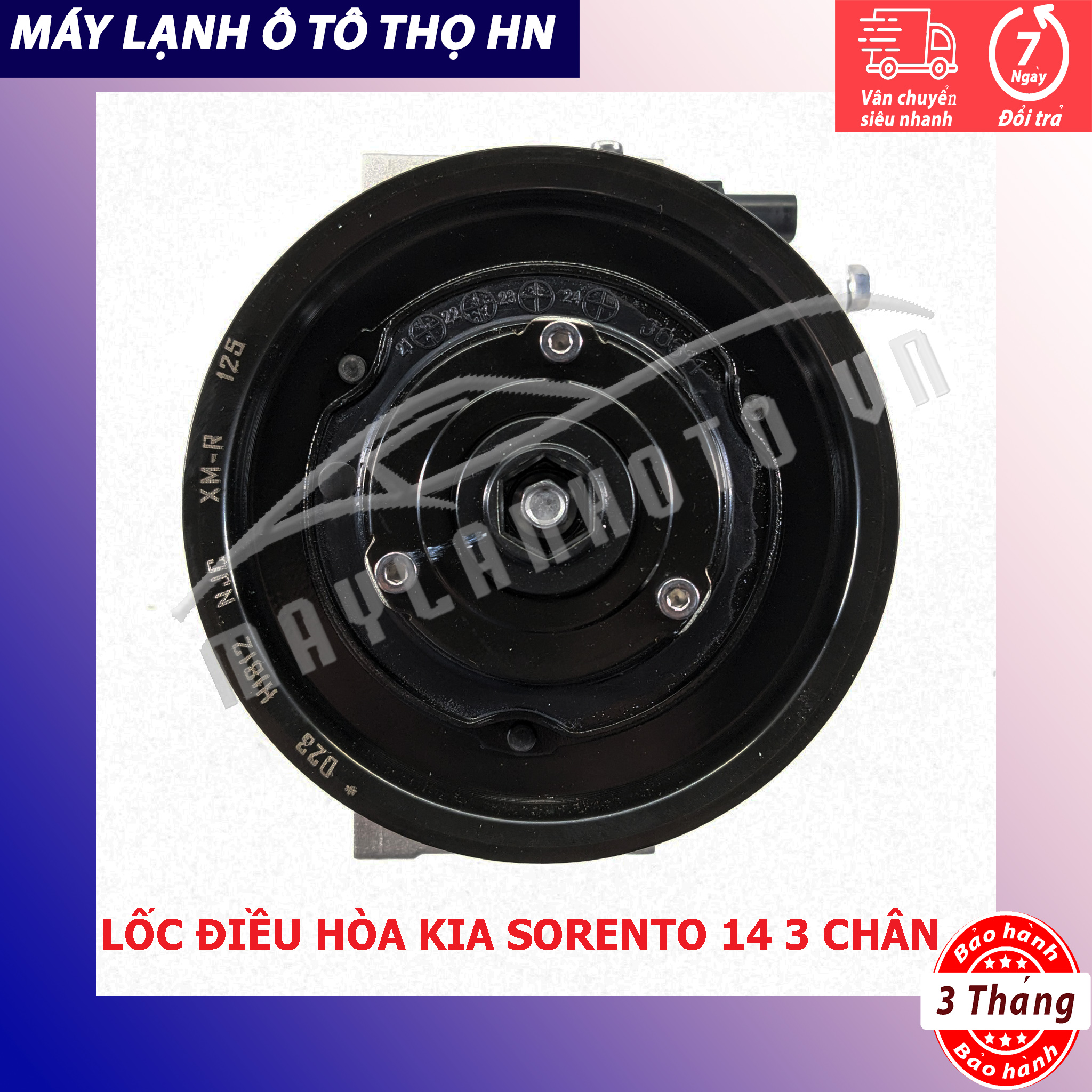 Lốc điều hòa (block,máy nén) Kia Sorento 2012 2013 2014 2015 2016 (3chân,van điện) hàng Hàn Quốc 12 13 14 15 16 97701-2P200/250