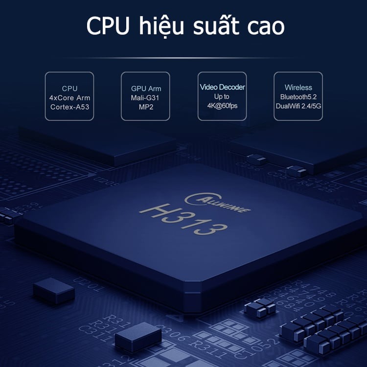 Tivi box Z98 Pro mới có điều khiển giọng nói tiếng việt Ram 4G Rom 32G hỗ trợ bluetooth Wifi băng tần kép cài sẵn chương trình tivi và xem phim HD miễn phí vĩnh viễn - Hàng nhập khẩu