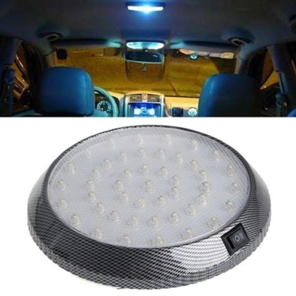 Round Car Interior LED Dome Ceiling Light Reading Lamp