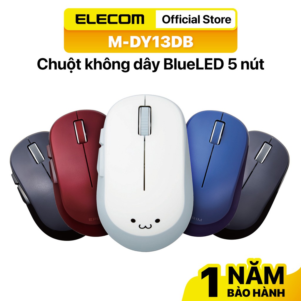 Chuột không dây BlueLed ELECOM Nhật Bản M-DY13DB Hàng chính hãng