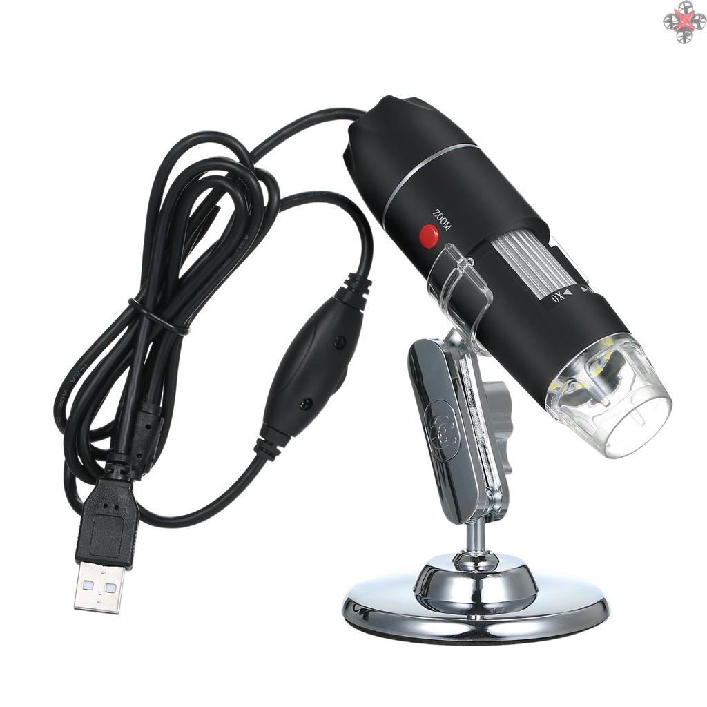 Kính Hiển Vi Kỹ Thuật Số Phóng Đại 1600x 8 Bóng Led Có Giá Đỡ Cầm Tay