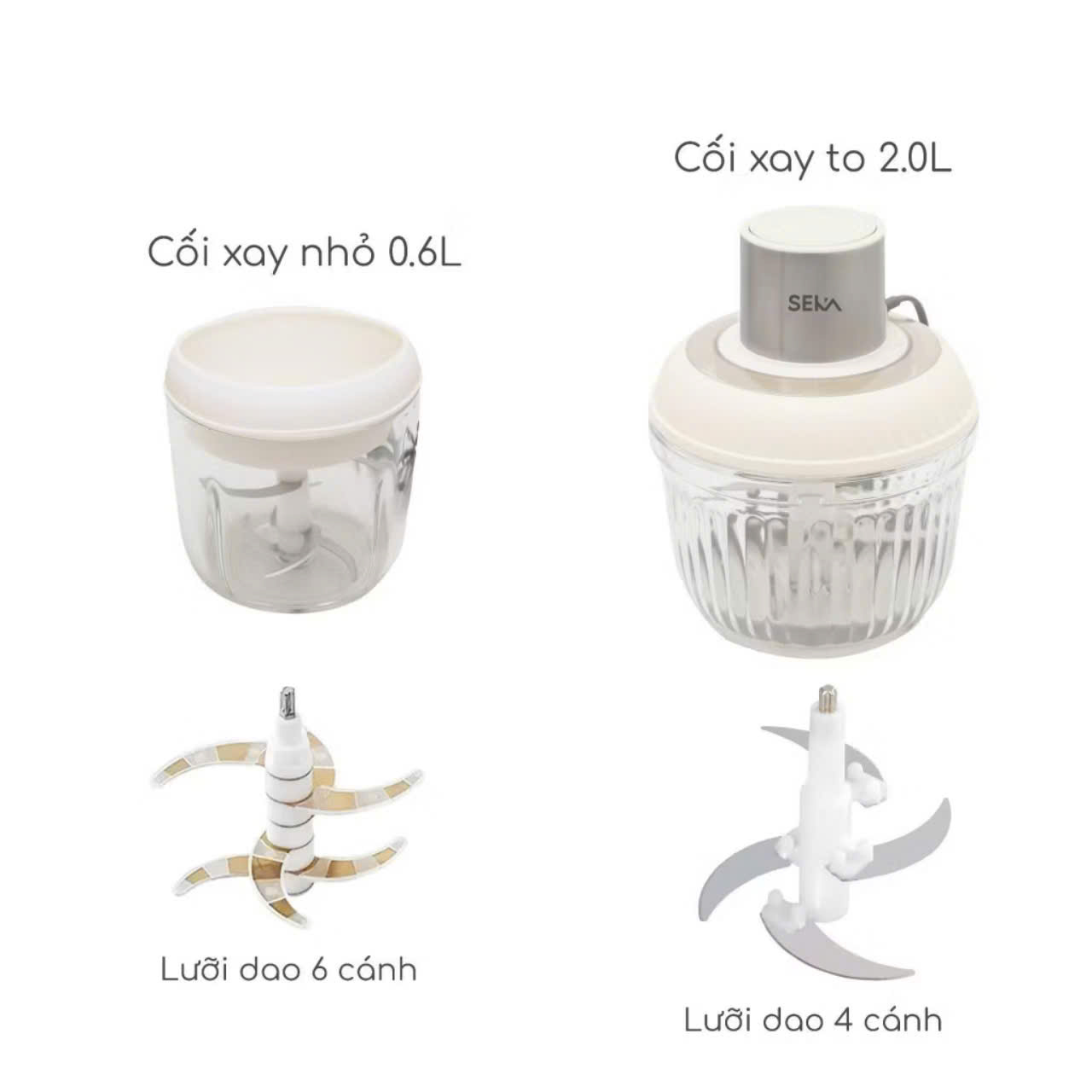 Phụ Kiện Lưỡi Dao, Phụ Kiện Đánh Ruốc Máy Xay Thịt 2 lít- Hàng Chính Hãng