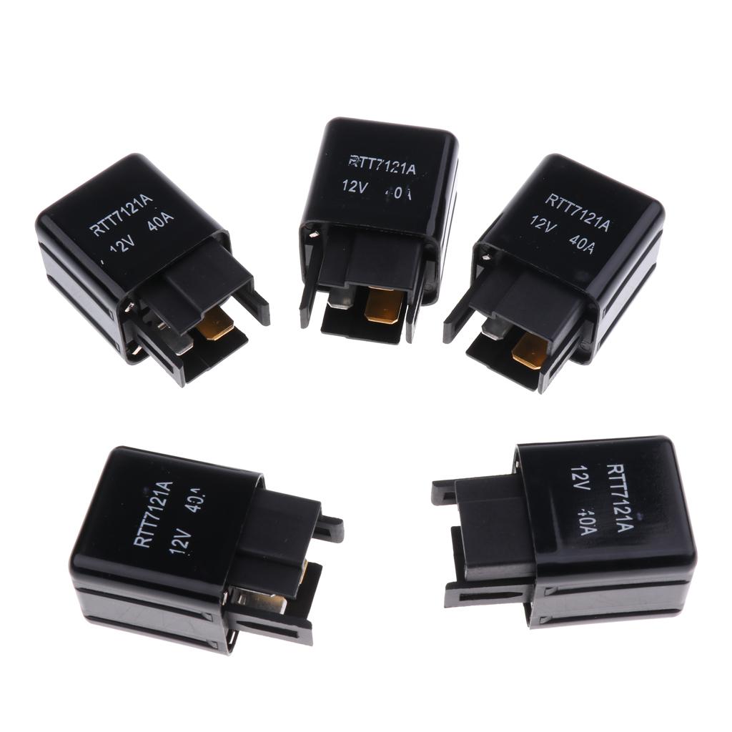 5 Pieces RTT7121A 12V 40A 4-Pin Automotive Relay For Toyota 90987-02006