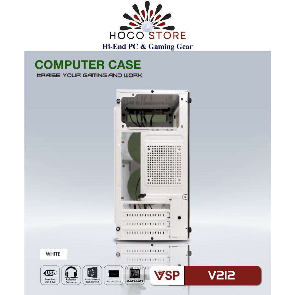 Vỏ Case Máy Tính VSP Home And Gaming V212 - Hàng Chính Hãng