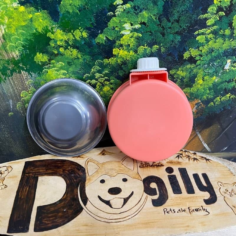 Bát ăn inox gắn chuồng nhiều màu