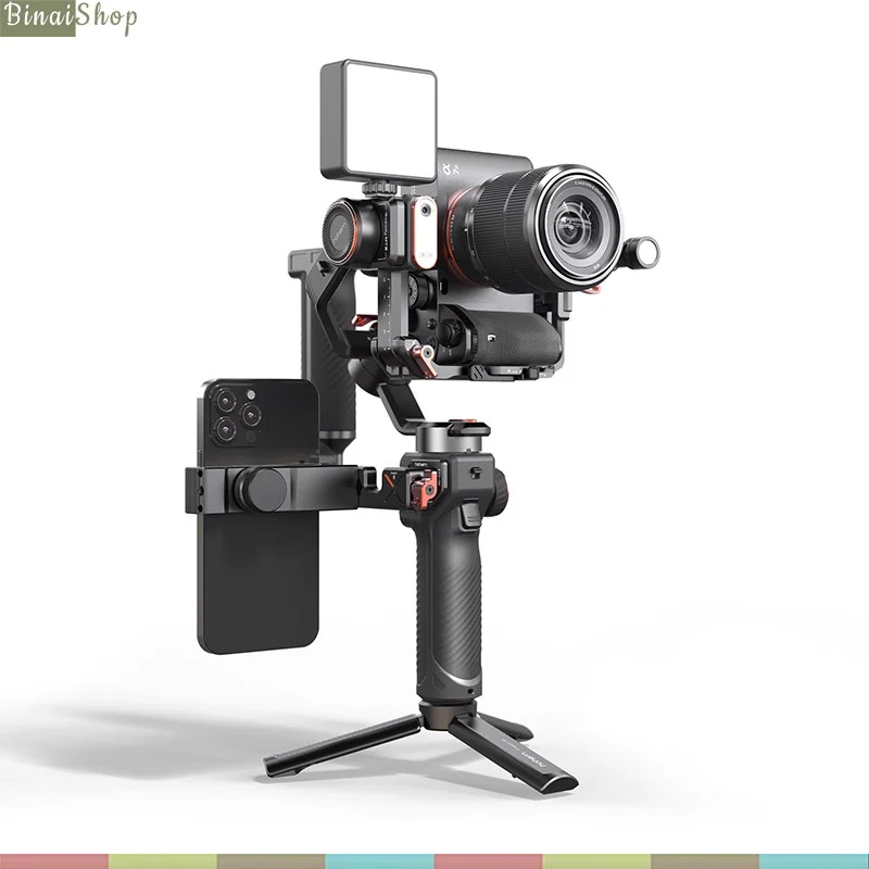 Hohem Isteady MT2 / MT2 KIT - Gimbal Chống Rung 4 Trong 1 Dành Cho Smartphone, Camera Action, Máy Ảnh Cỡ Nhỏ Và DSLR, Tích Hợp Cảm Biến AI, Tải Trọng 1.2Kg - Hàng chính hãng