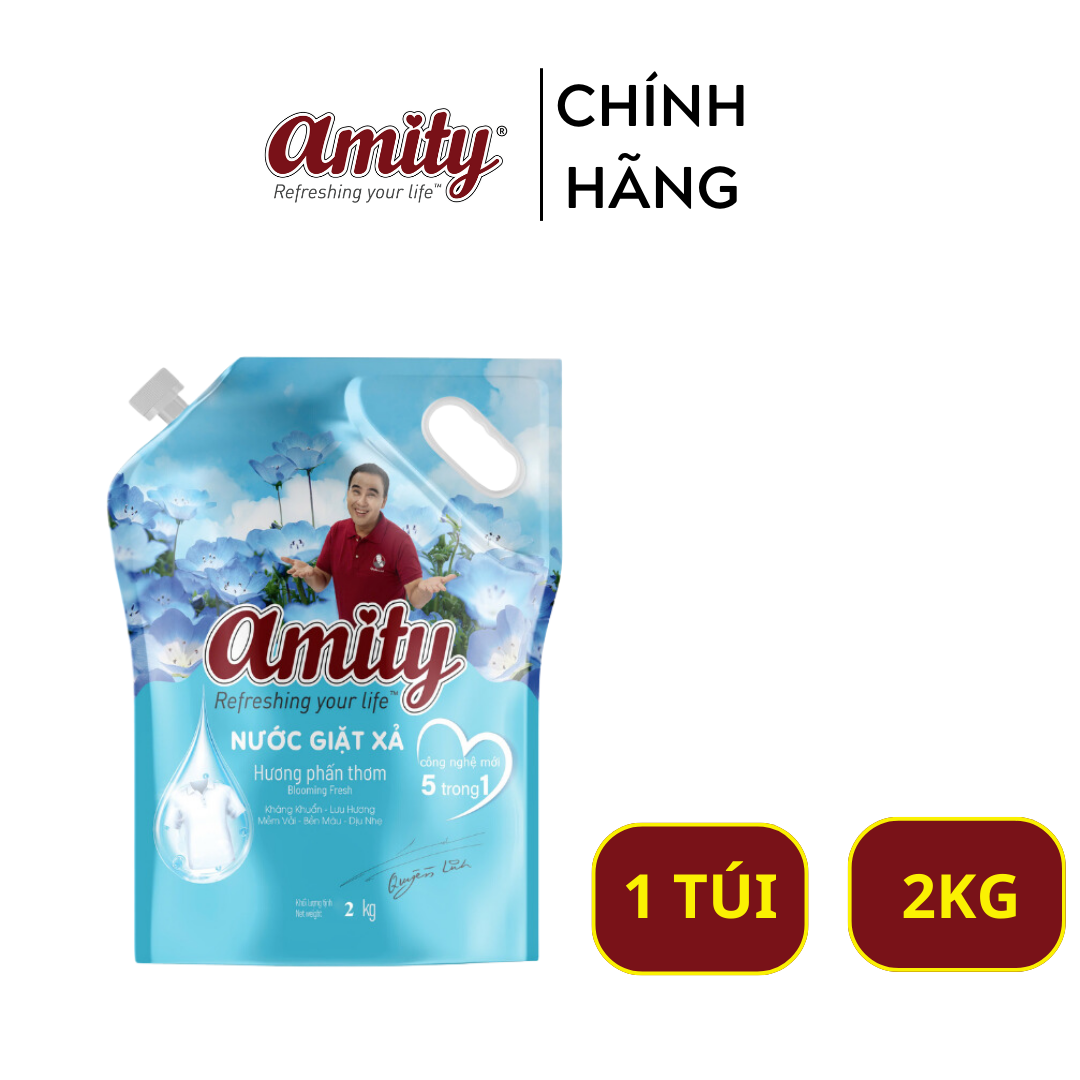 Nước giặt xả Amity 2kg (Túi) - Sản phẩm làm sạch hiệu quả