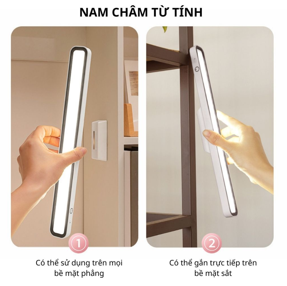 Đèn học chống cận điều chỉnh linh hoạt 32cm, đèn Led gắn bàn học tích điện đa năng điều chỉnh xoay 80 độ Liketech