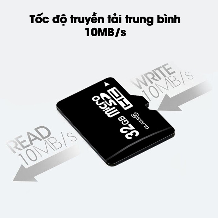 Thẻ nhớ 32GB – 16GB – 8GB – 4GB – 2GB class 10 Micro SDHC cho điện thoại, loa, tai nghe... (hàng nhập khẩu)