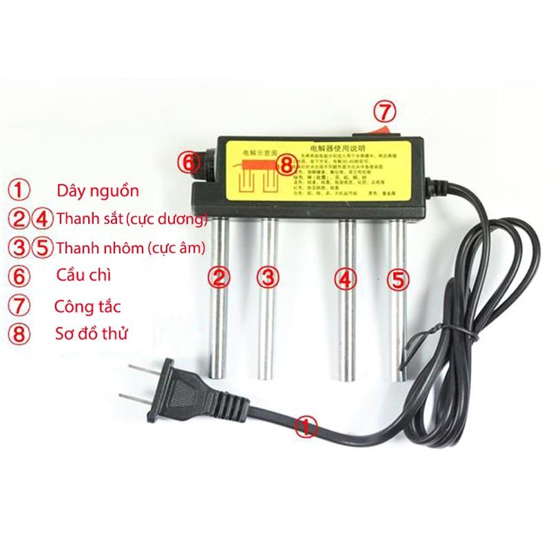 Máy điện phân nước để kiểm tra nước sạch MDP.HO, sử dụng điện 220V