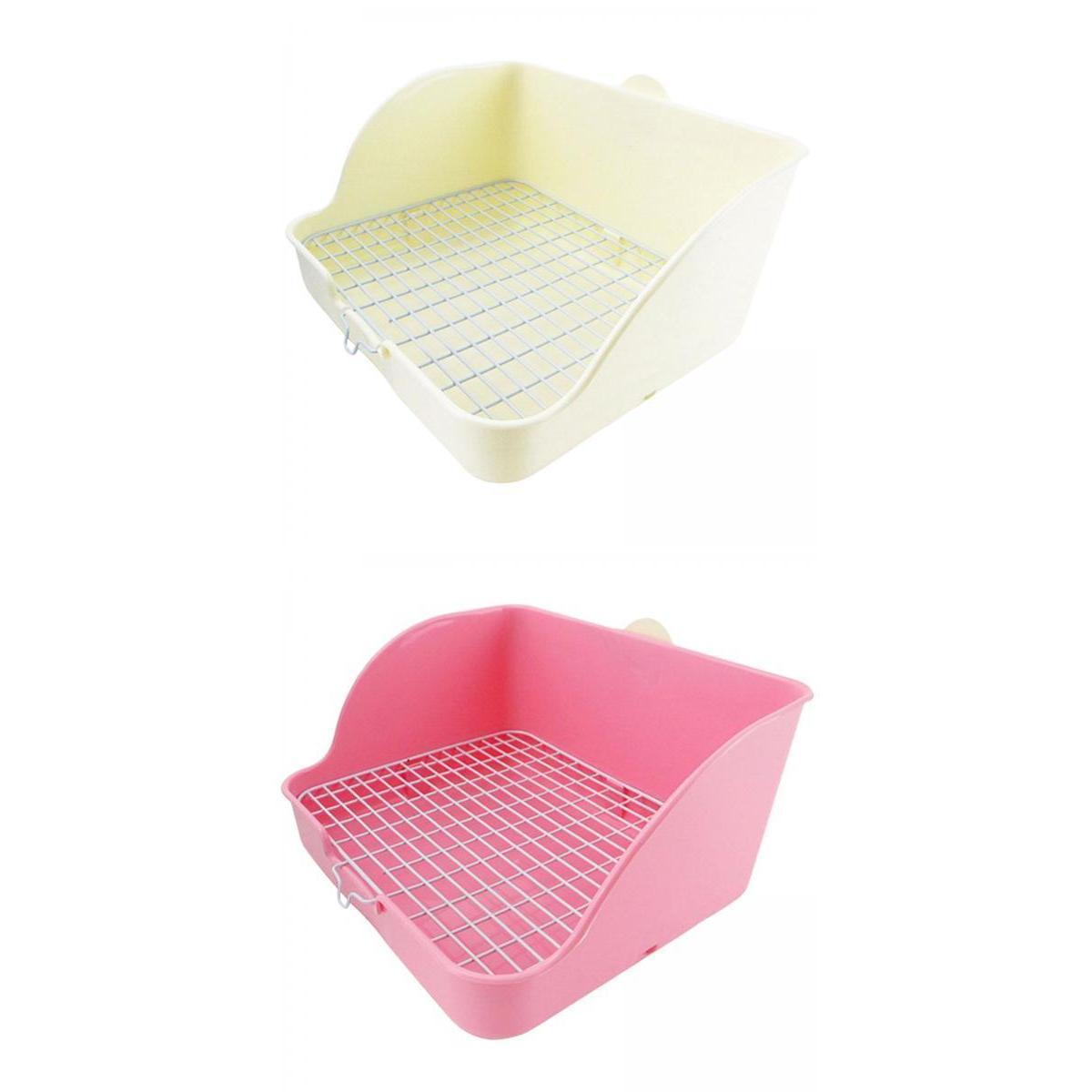 2x Rabbit Litter Box Hamster Guinea Pig Pet Toilet Small Animal Litter Tray