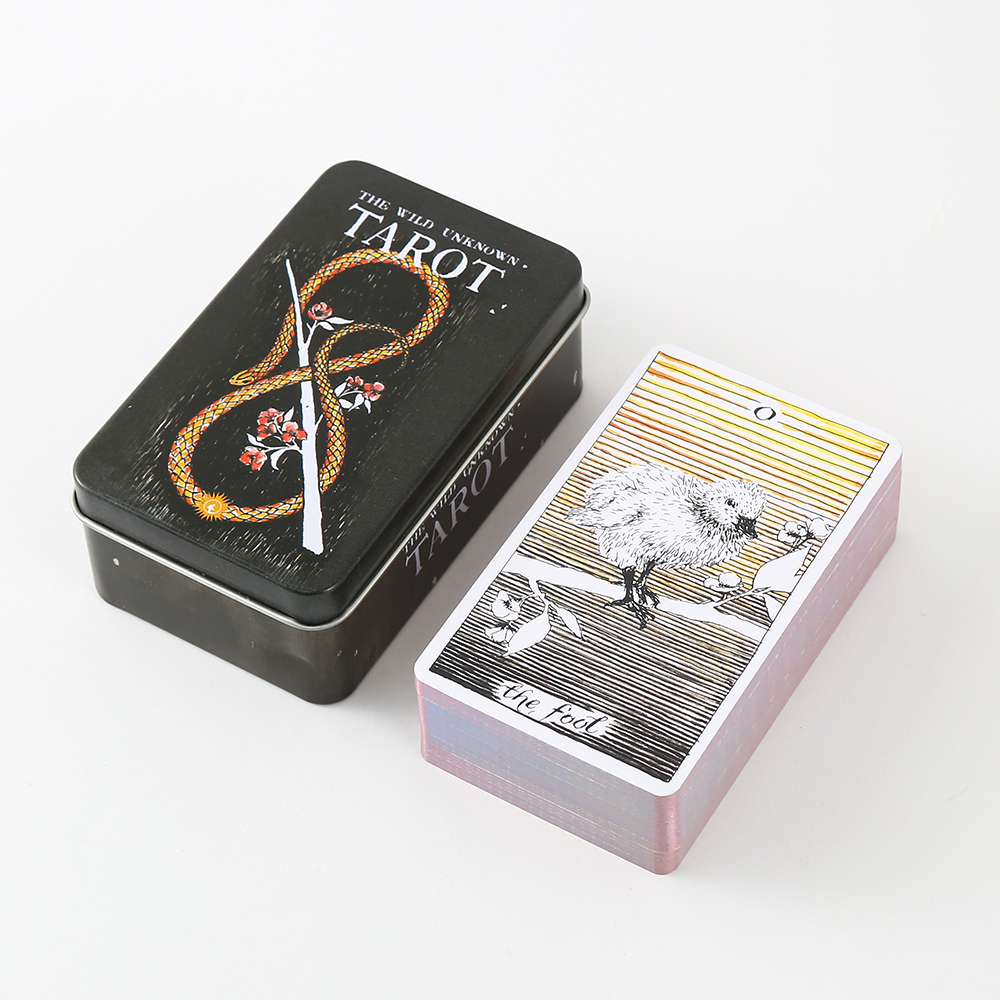 [Mạ Cạnh] Bộ Bài The Wild Unknown Tarot Hộp Thiếc 78 Lá 98x58 Mm Tặng Đá Thanh Tẩy