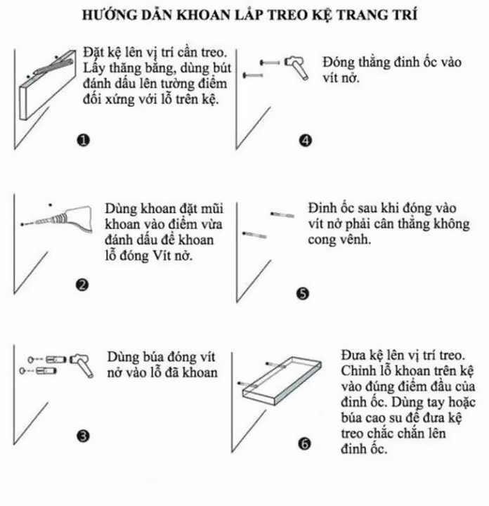 Kệ trang trí 3 thanh ngang KEGO 60 cm (3 Thanh màu đen)