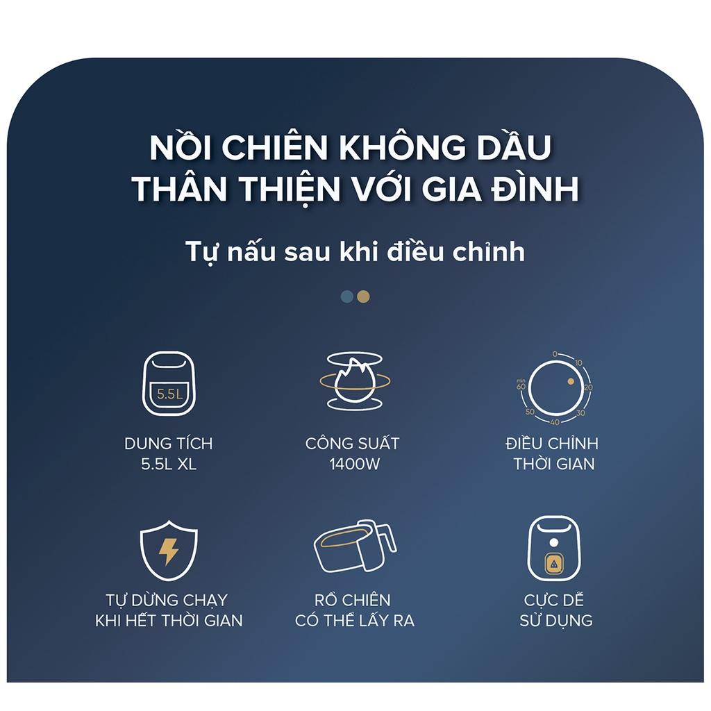 Nồi Chiên Không Dầu Chống Dính 5.5L Eroc V-M1 - Hàng chính hãng